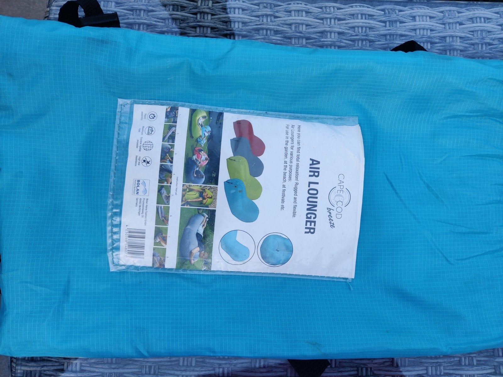 Cape Cod Breeze Air Lounger - Opblaasbare Zitzak, Ophalen, Zo goed als nieuw, 1-persoons