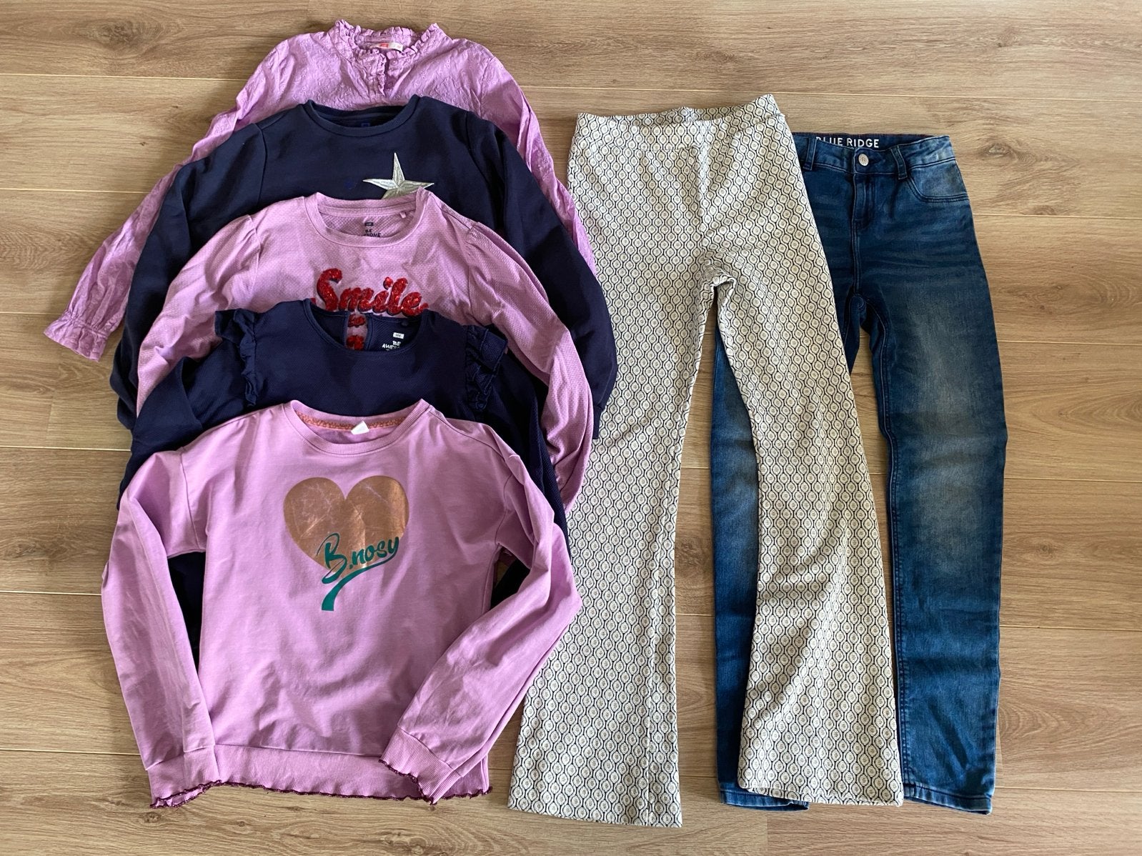 Kledingpakket meisjes maat 146/152 (7 stuks), Ophalen of Verzenden, Gebruikt, Maat 152