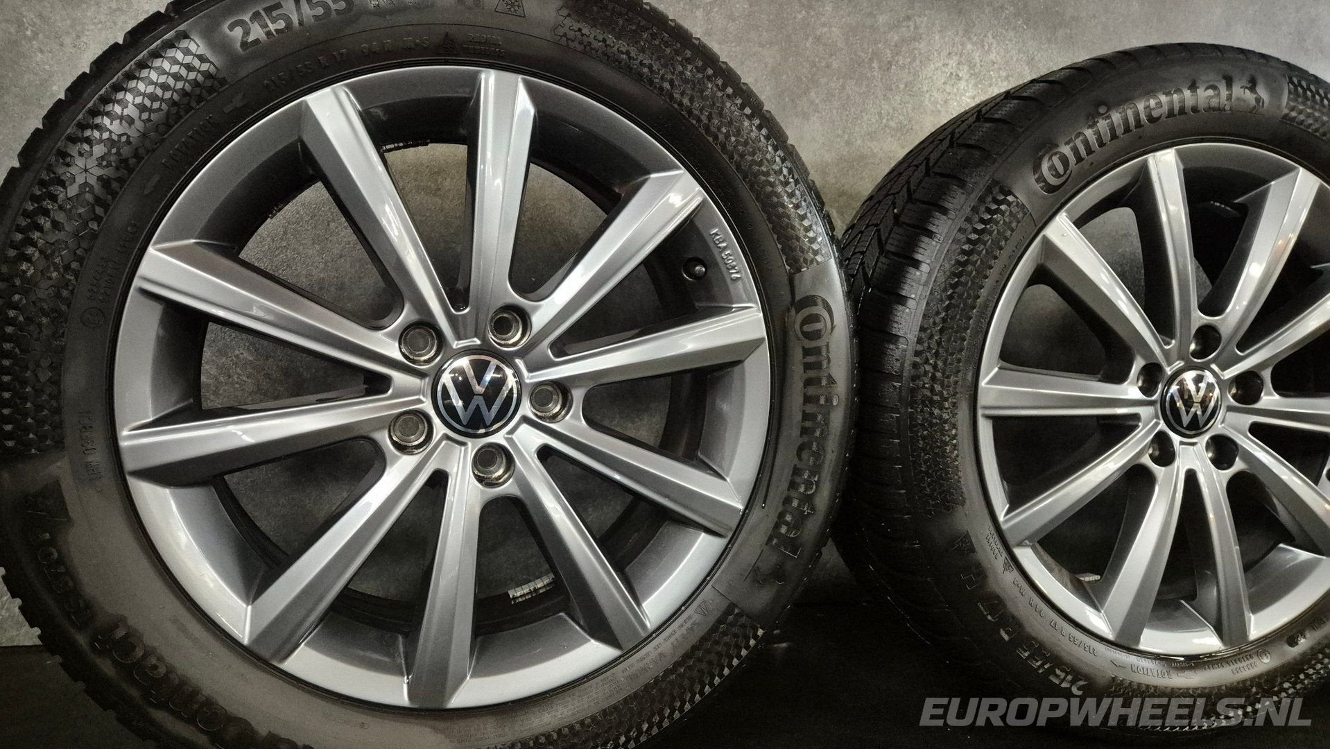 17 inch Passat B8 T-Roc Arteon Superb velgen winterbanden, -, -, Banden en Velgen, 17 inch
