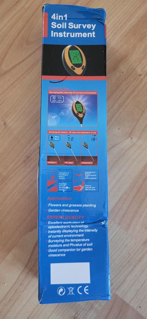 Nieuwe 4-in-1 Digitale Bodemmeter / pH-meter voor Planten &, Ophalen of Verzenden, Nieuw