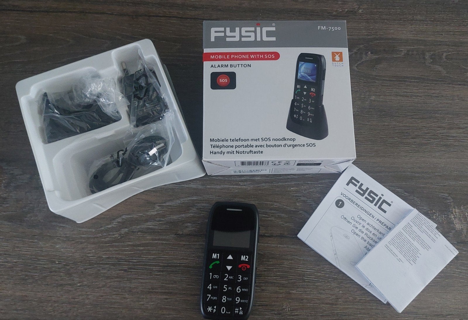 Fysic FM-7500 Mobiele Telefoon met SOS Noodknop - Nieuw, Ophalen, Geen camera, Nieuw, Klassiek of Candybar