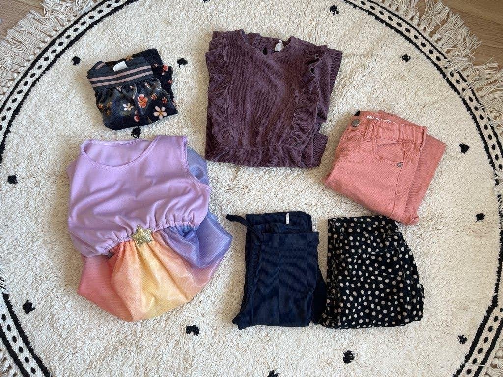 Pakketje maat 110, Kinderen en Baby's, Kinderkleding | Maat 110, Ophalen of Verzenden, Gebruikt, Meisje, Jurk of Rok