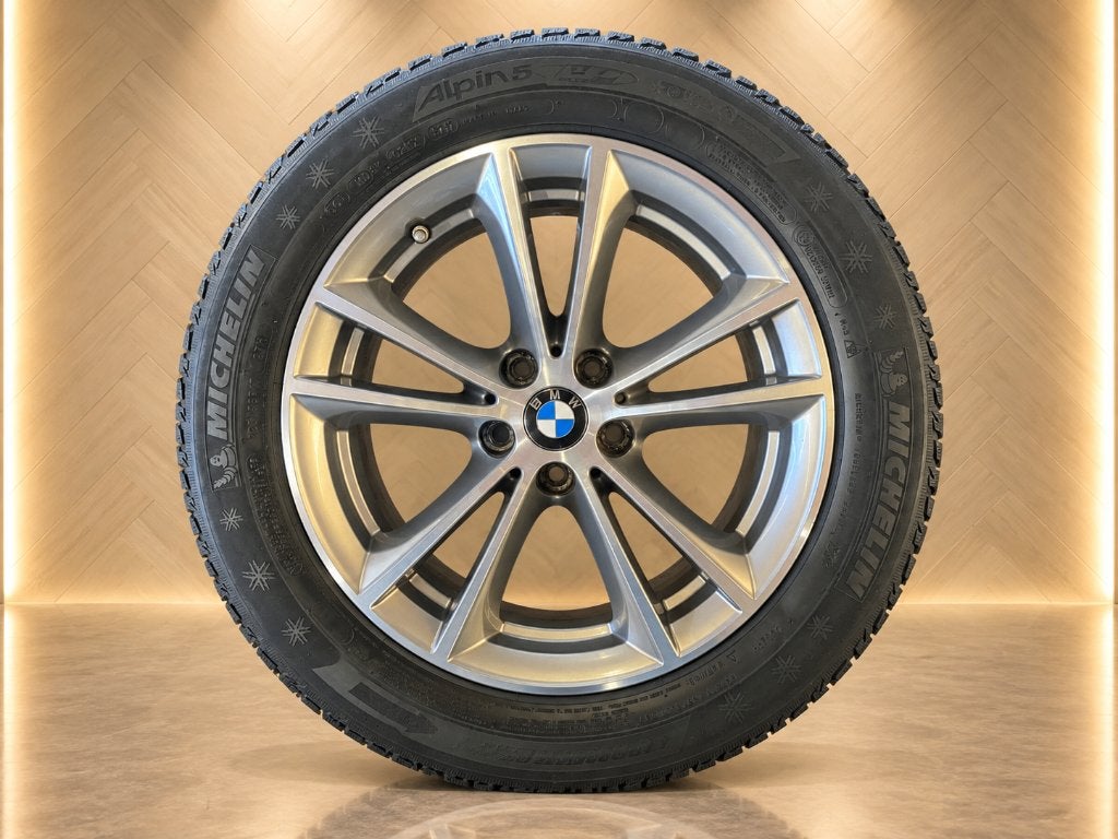 17” BMW 631 Michelin winterset ❄️ velgen 5-serie G30 G31, Gebruikt, 17 inch, Ophalen of Verzenden, Band(en)