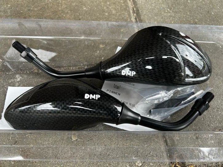 DMP Carbon Look scooter Spiegels - Nieuw, Fietsen en Brommers, Brommeronderdelen | Scooters, Ophalen of Verzenden, Nieuw