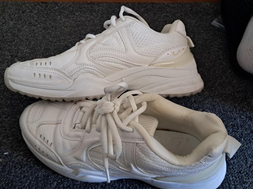 Witte Zara sneakers, maat 38, Ophalen of Verzenden, Sneakers of Gympen, Gedragen, Wit