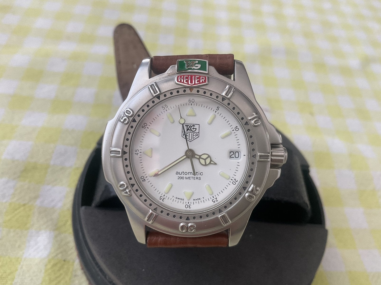 Tag Heuer, Sieraden, Tassen en Uiterlijk, Horloges | Heren, Verzenden, Zo goed als nieuw, Staal, TAG Heuer
