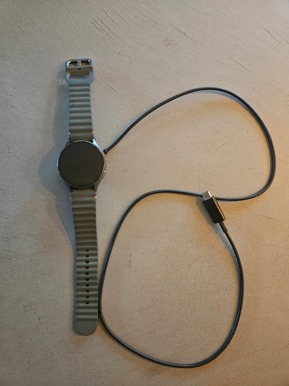Samsung Galaxy Watch 7 (528W) - Groen met oplader, Gebruikt, Ophalen of Verzenden, Samsung, Waterdicht
