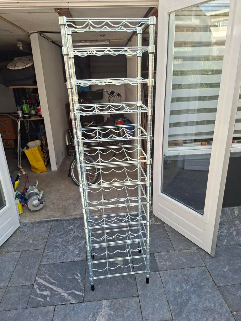 Zware aluminium rek (zeer luxe), Ophalen of Verzenden, Zo goed als nieuw, Metaal, 75 cm of meer