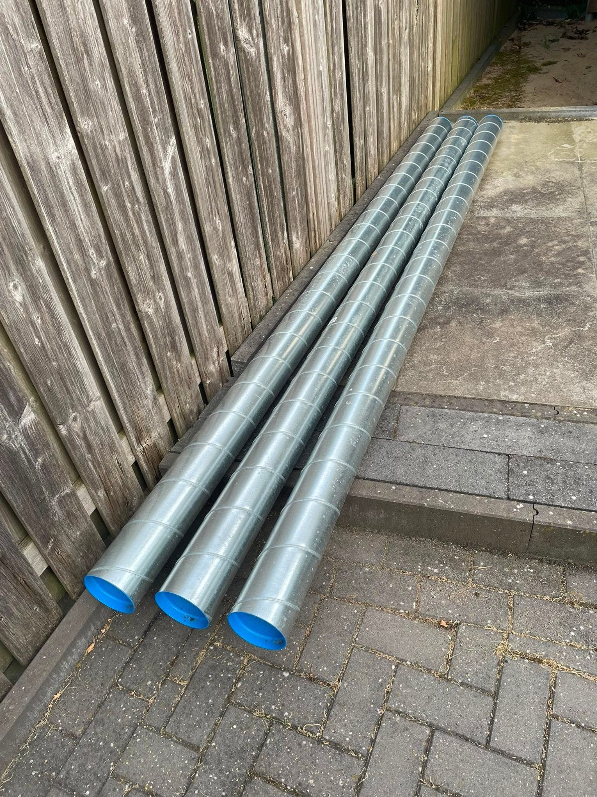Spiraalbuizen / Ventilatiebuizen (3 stuks), Ophalen of Verzenden, Gebruikt, Ventilator