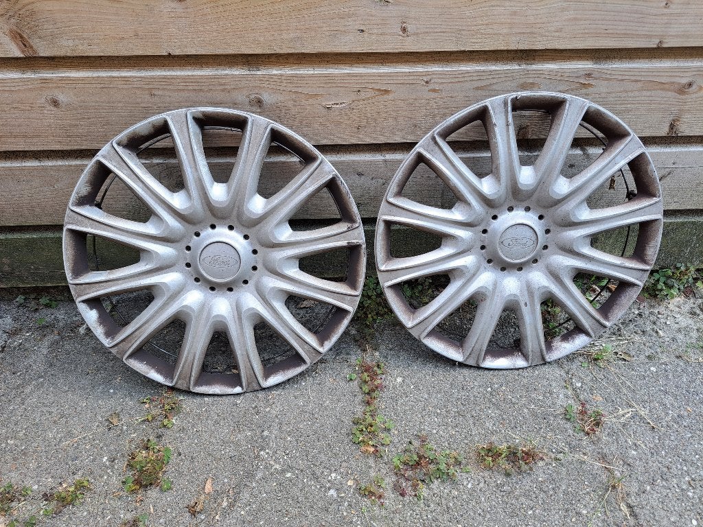 Originele Ford Wieldoppen 15 inch (Set van 2), Auto diversen, Wieldoppen, Ophalen of Verzenden, Gebruikt