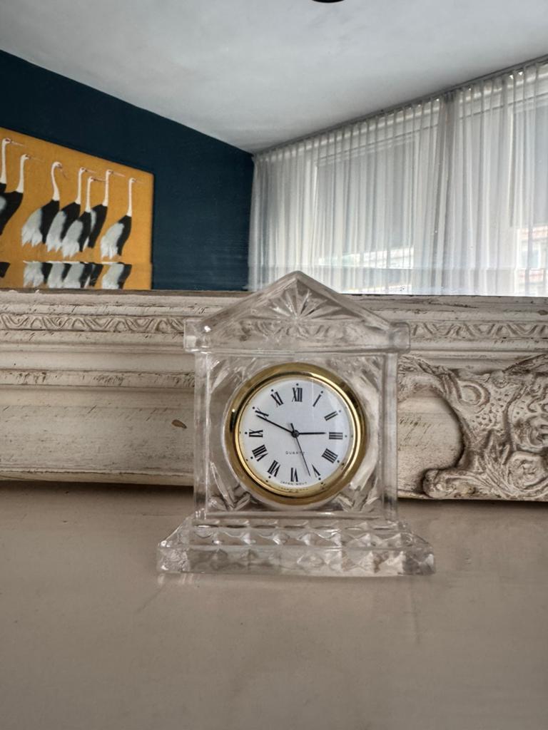 Waterford kristal Grecian desk clock, Ophalen of Verzenden