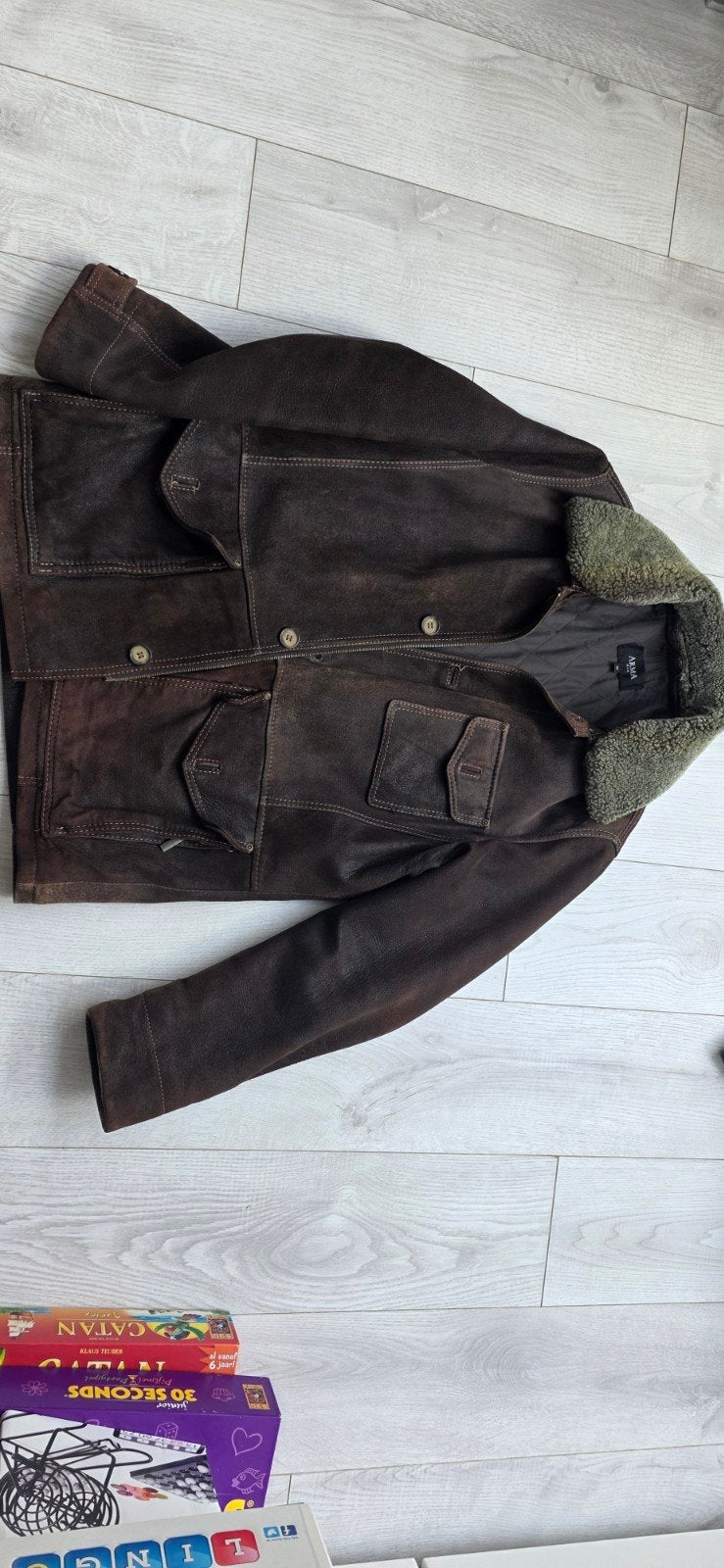 ARMA MAN Leren Jas Maat 52 (L), Ophalen, Maat 52/54 (L), ARMA MAN, Bruin