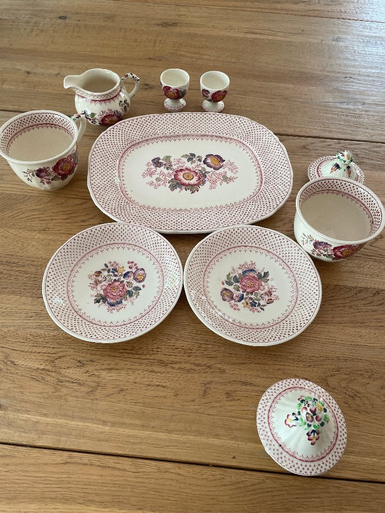 Vintage Mason's Ironstone Paynsley Patt servies set, Ophalen