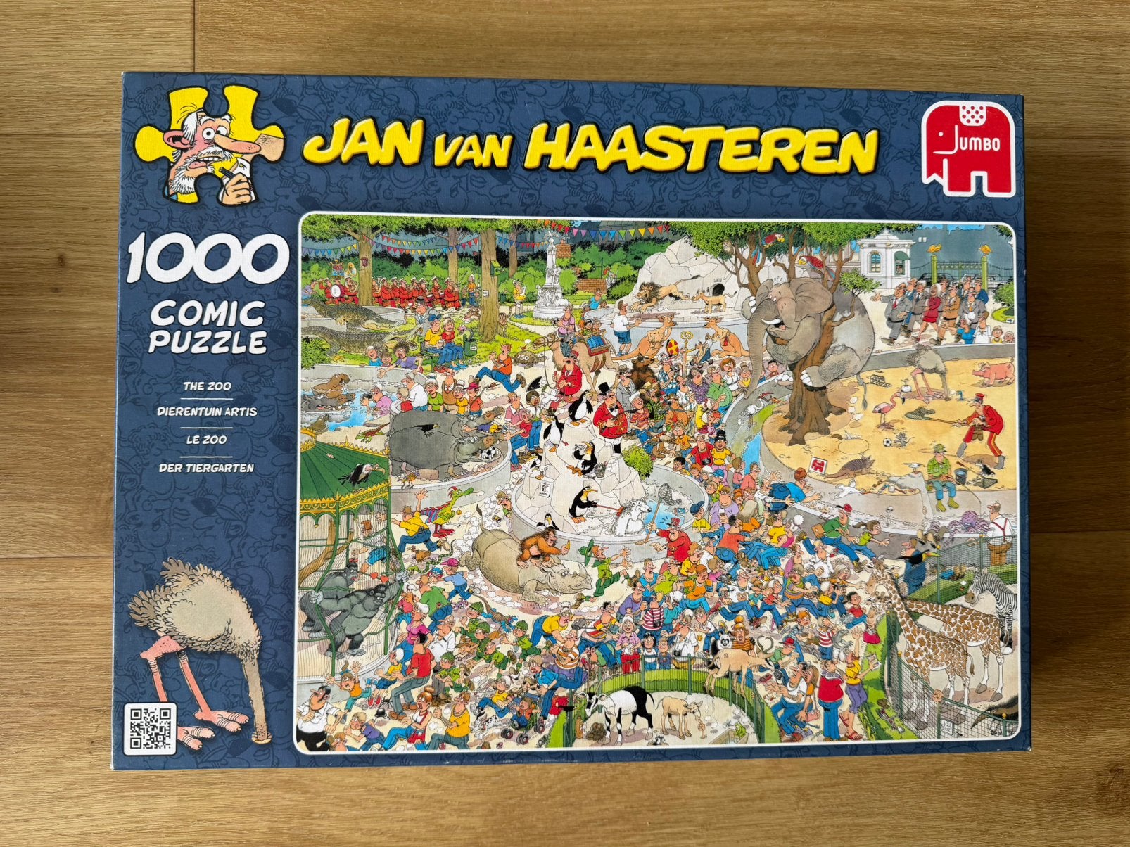 Van Haasteren 1000 stukjes dierentuin, Ophalen of Verzenden, 500 t/m 1500 stukjes, Zo goed als nieuw