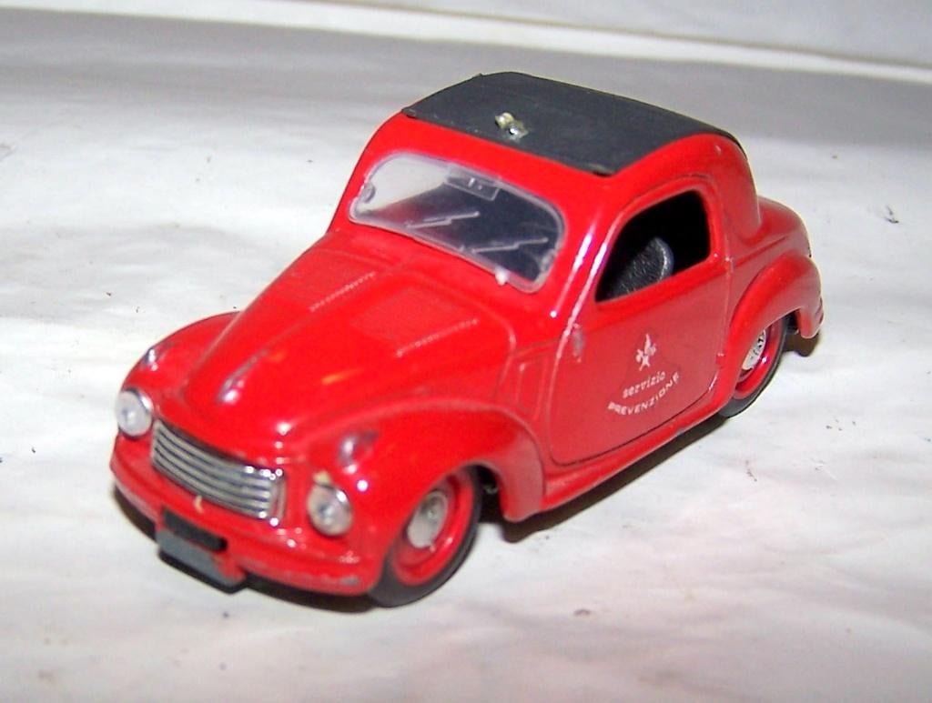 Brumm R24 Fiat Topolino Fire Service Car. Nwst., Hobby en Vrije tijd, Ophalen of Verzenden, Nieuw, Auto, Overige merken