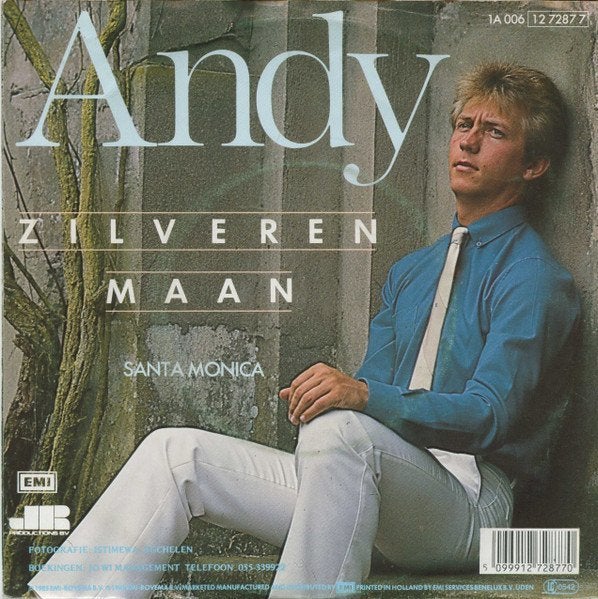 Andy - zilveren maan, Cd's en Dvd's, 7 inch, Ophalen of Verzenden, Zo goed als nieuw, Overige typen