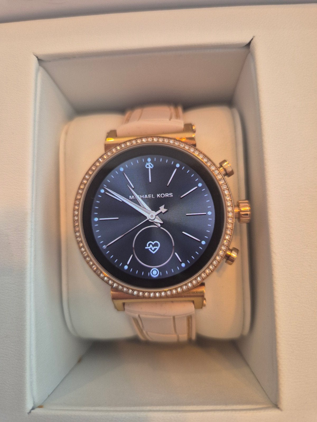 Michael Kors Access Smartwatch - Roségoud met Roze Band, Michael Kors, Ophalen of Verzenden, Zo goed als nieuw, Roze
