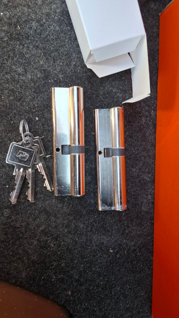 BKS Cilinder 45/60 met sleutels, Ophalen of Verzenden, Slot