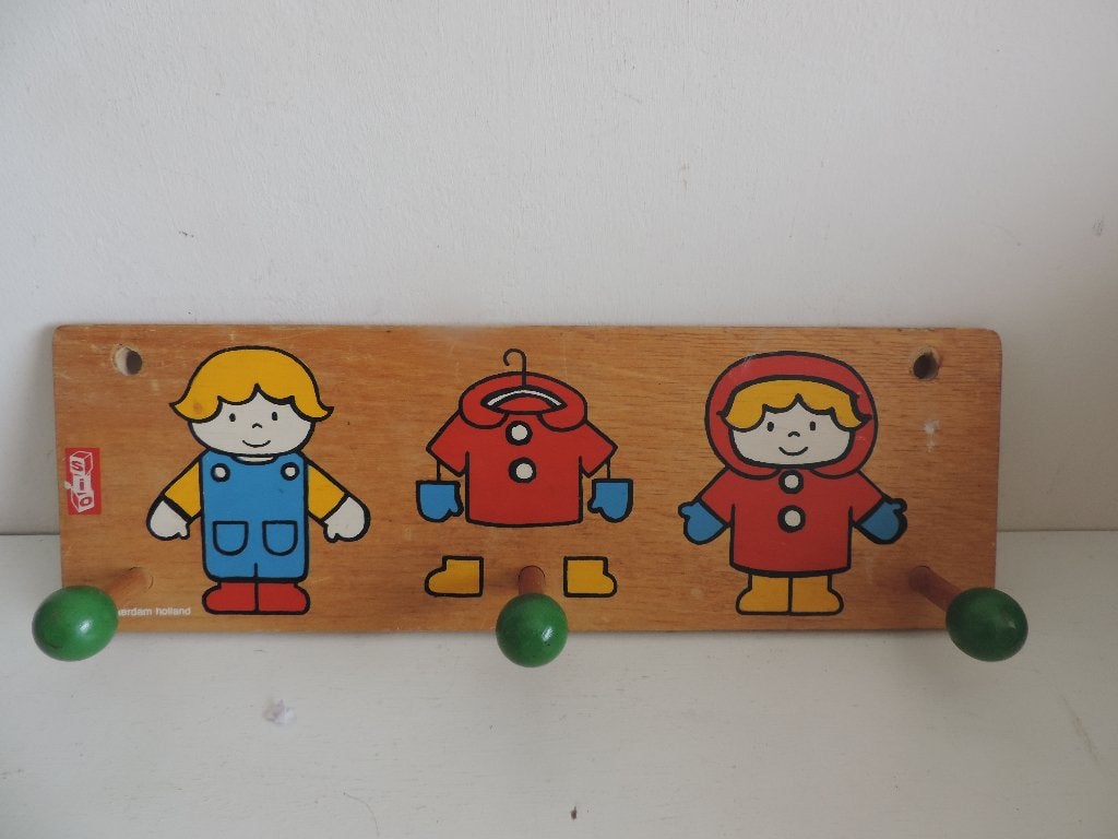 vintage sio kapstokje, Gebruikt, Ophalen of Verzenden, Minder dan 100 cm, Kinderkapstok