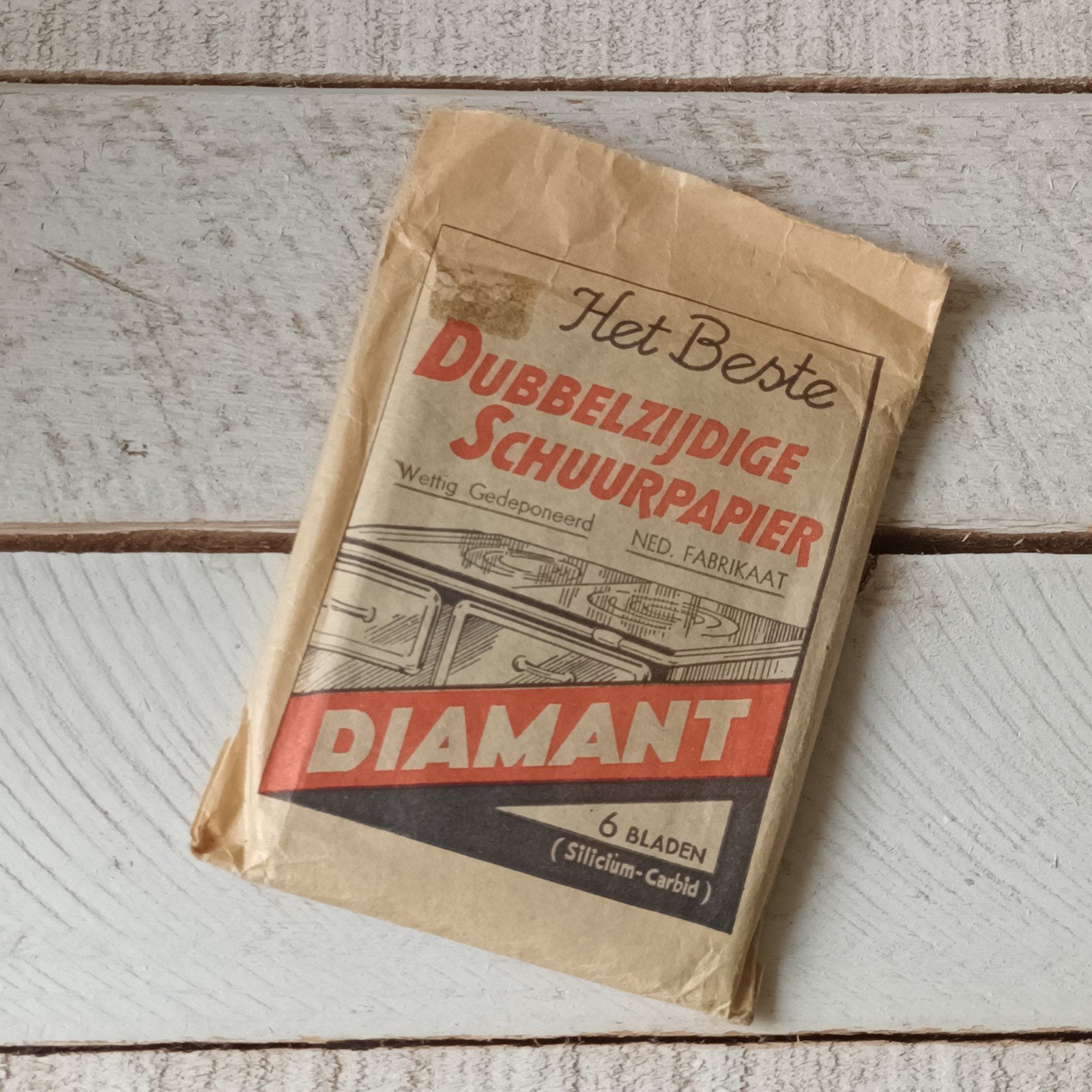 Vintage Diamant Dubbelzijdig Schuurpapier, Ophalen of Verzenden
