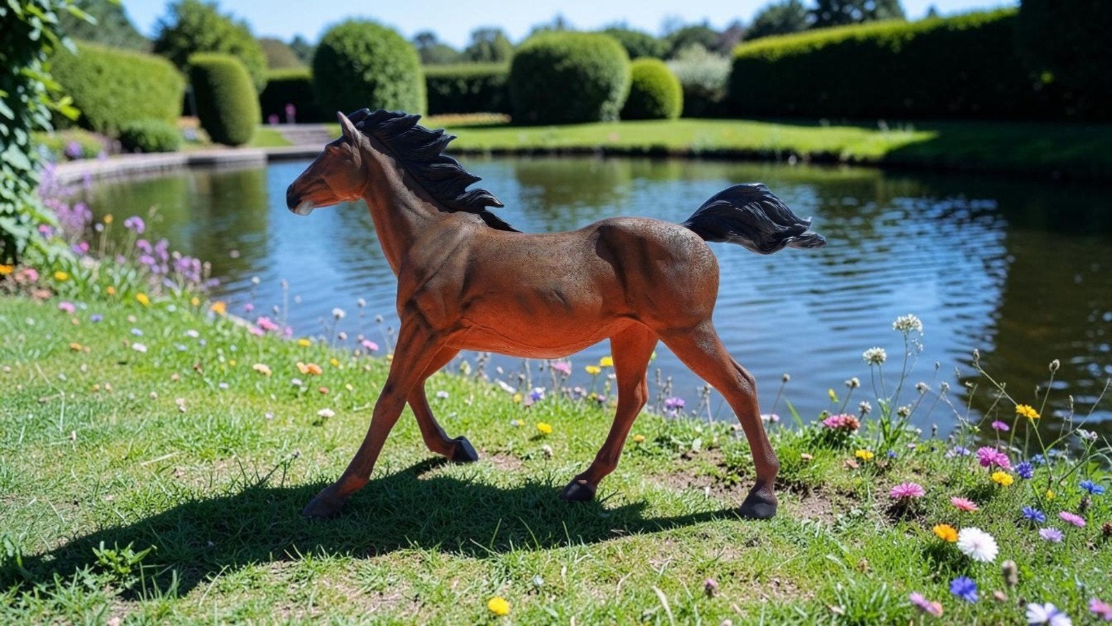 Paard beeld Ezel Varken Kalf Geit Schaap Lammetje Koe Beeld, Tuin en Terras, Ophalen, Nieuw, Kunststof, Dierenbeeld