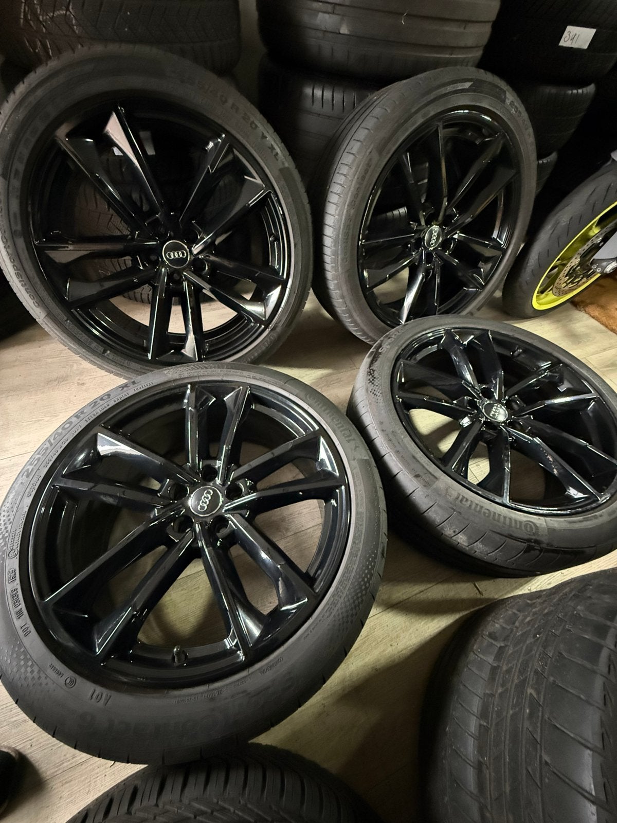 Audi/a7/velgen/20 inch/zomer/zwart/als nieuw, Audi, ----, 255 mm, ----