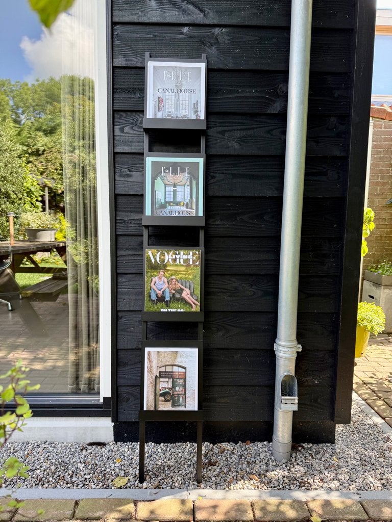 Tijdschriftenrek Spinder Design, staal, Ophalen, Zo goed als nieuw