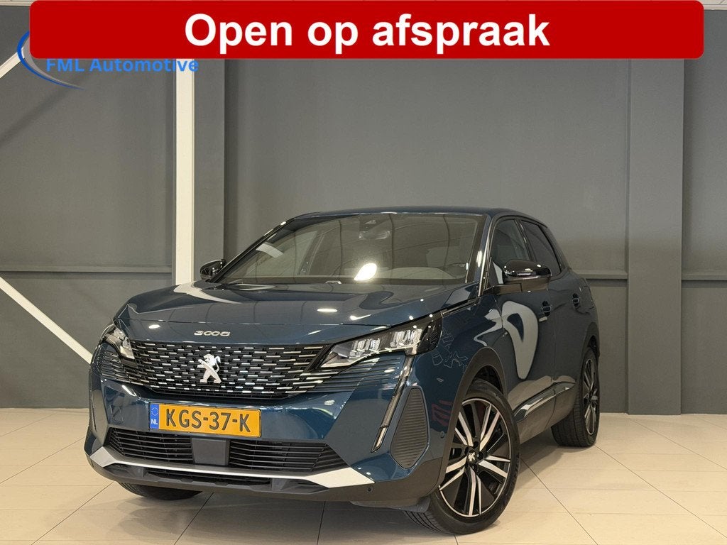 Peugeot 3008 1.6 HYbrid 225 Allure Pack Business | Navigatie, Auto's, Peugeot, Stof, Euro 6, Blauw, Plug-in hybride