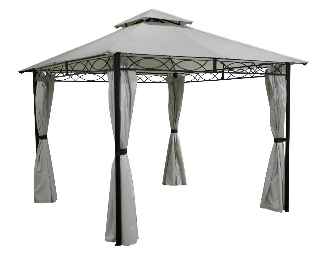 UITVERKOOP! OP=OP! Tuinpaviljoen 3x3 Stone Grey Façil, De Amert 152 5462GH Veghel, Grizzly Outdoor, Minder dan 4 meter, Nieuw