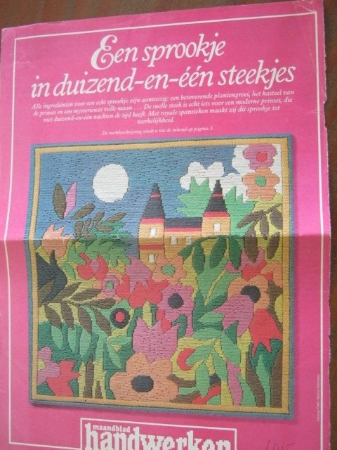 Borduurpatroon  Kasteel Duizend en een steekjes  nr 1015, Verzenden, Nieuw, Handborduren, Patroon