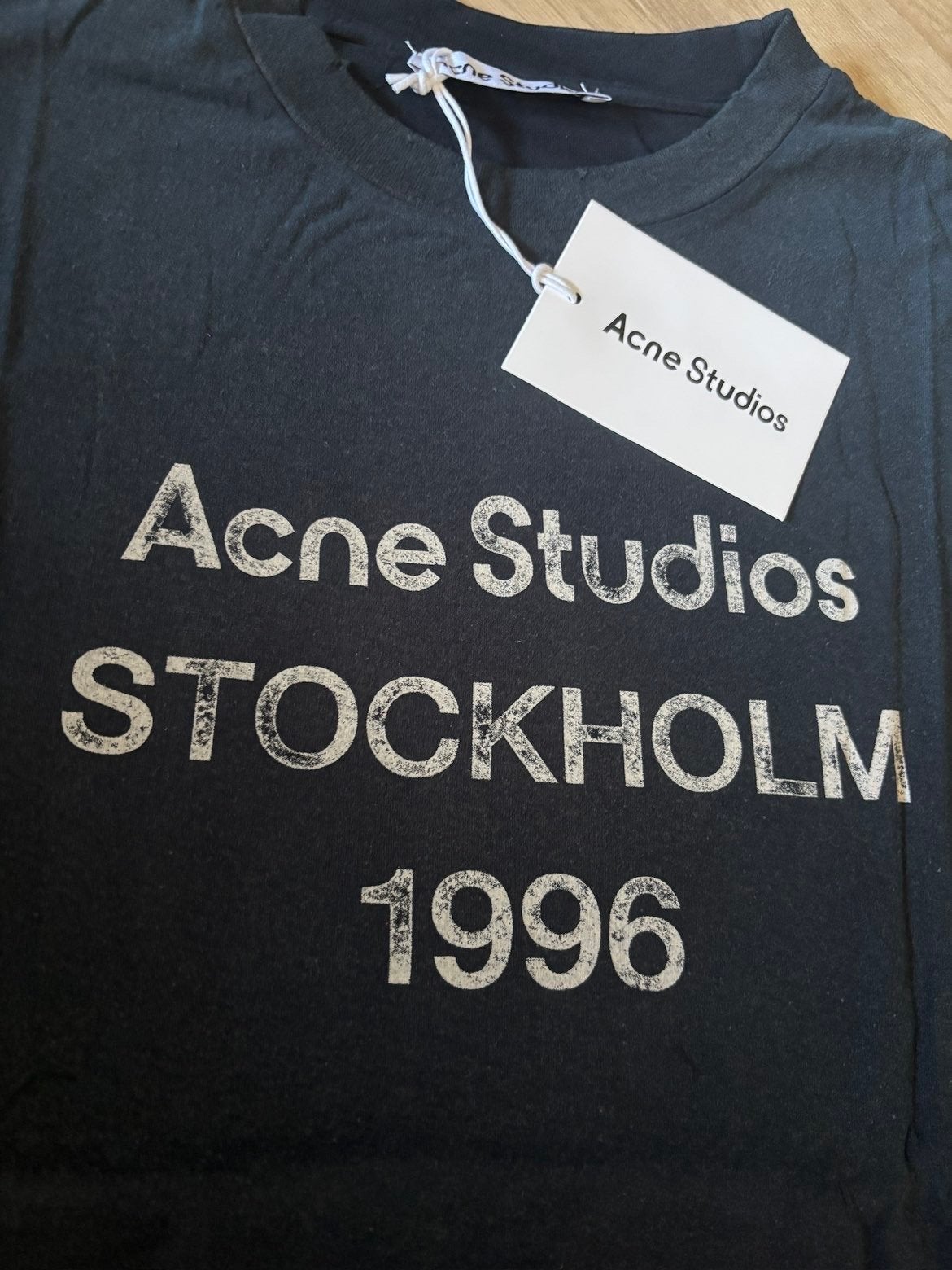 Acne Studios Zwart Shirt Maat L met Mooie Details, Ophalen of Verzenden, Zo goed als nieuw, Maat 52/54 (L), Zwart