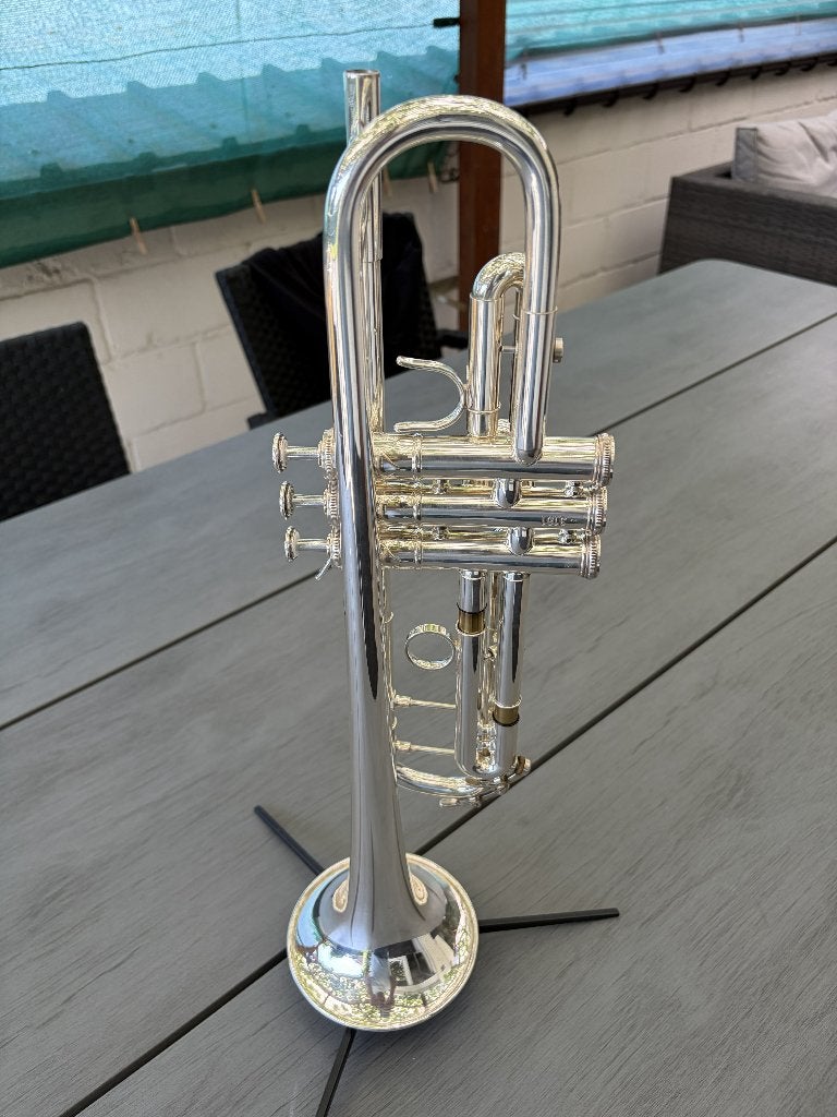Trompet Van Laar BR1, Muziek en Instrumenten, Blaasinstrumenten | Trompetten, Ophalen, Zo goed als nieuw, Bes-trompet, Met koffer
