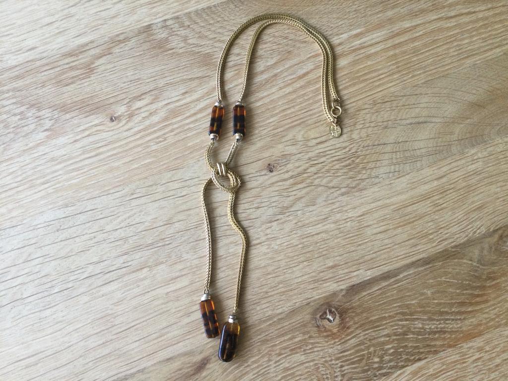 Vintage Nina Ricci, modele Paris, Sieraden, Tassen en Uiterlijk, Kettingen, Ophalen of Verzenden, Zo goed als nieuw, Overige materialen