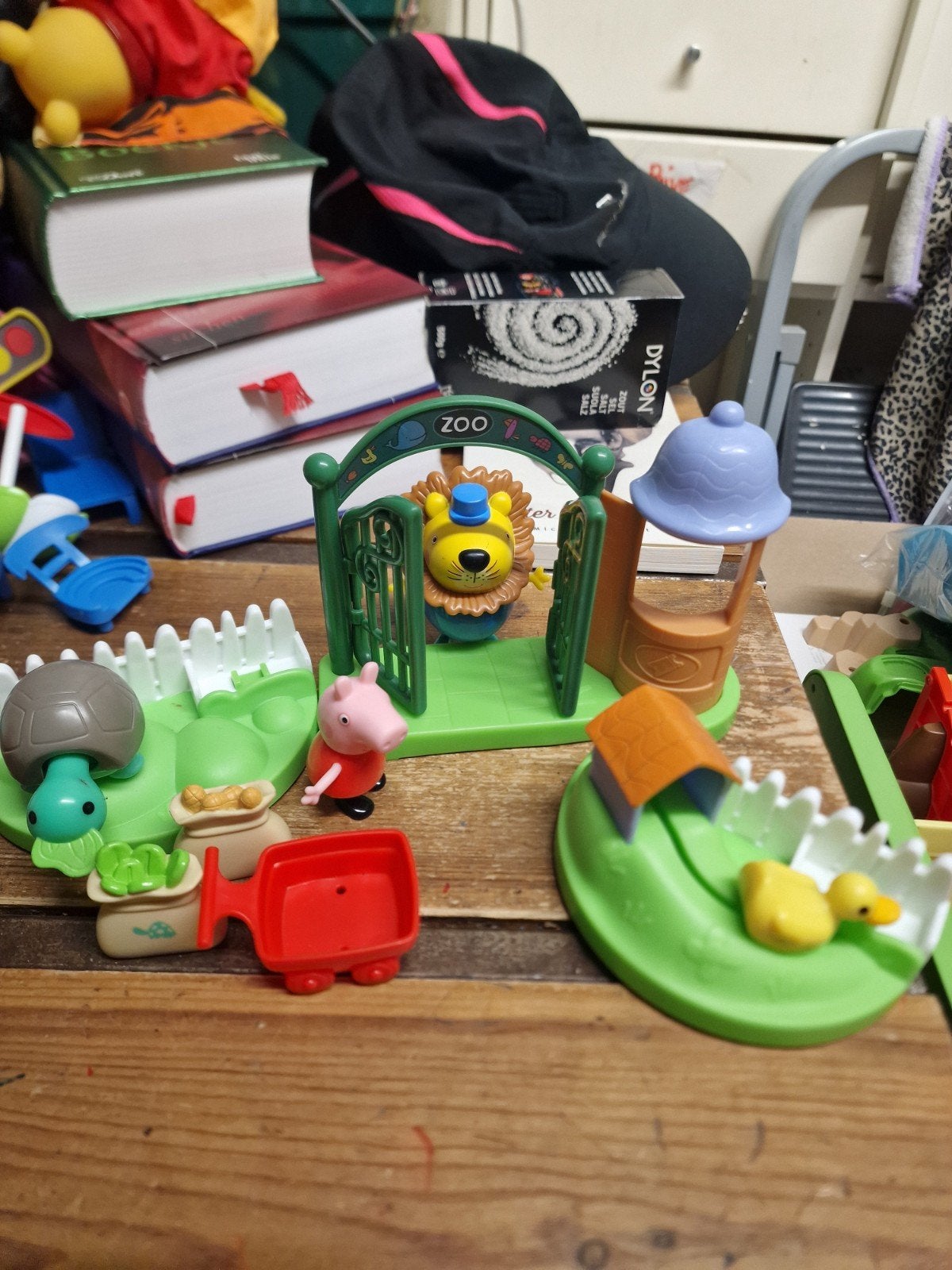 Peppa Pig en Vriendjes Speelset - Dierentuin Avontuur, Kinderen en Baby's, Speelgoed | Overig, Ophalen of Verzenden, Gebruikt