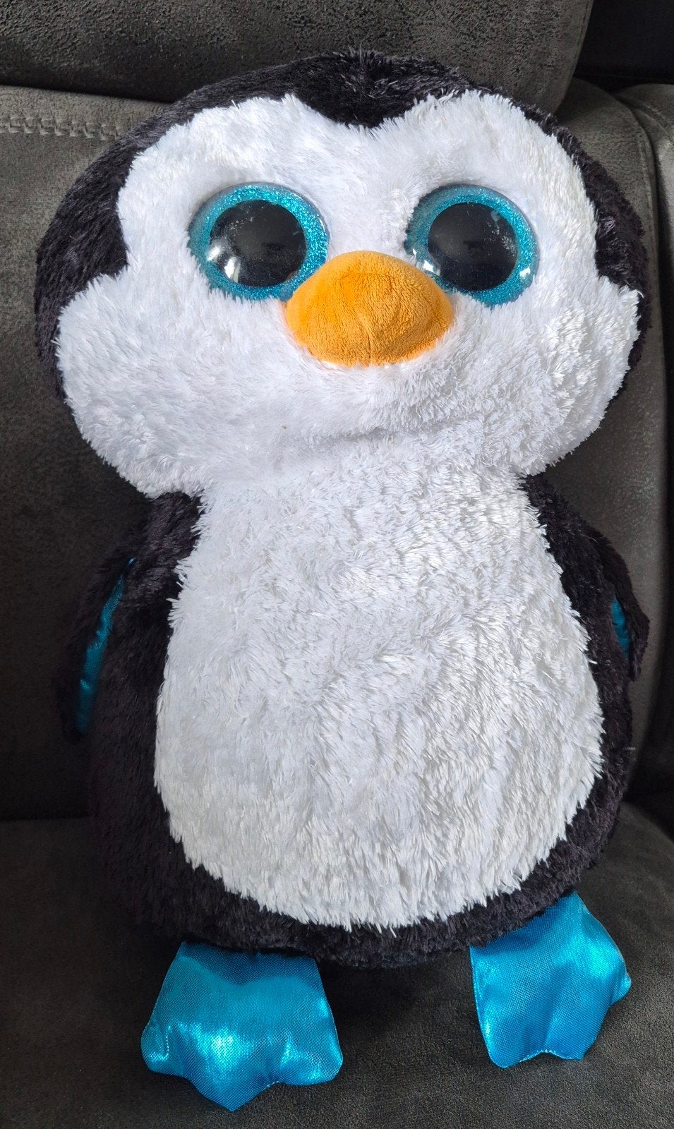 Groot formaat TY pinguïn +-35cm, Pinguïn, Gebruikt, Overige karakters, Ophalen of Verzenden