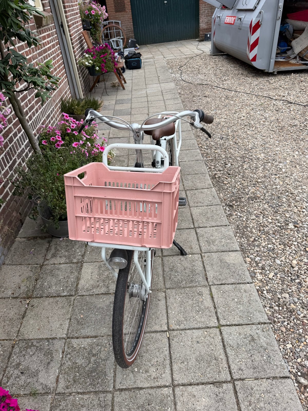 Gazelle damesfiets met mandje, Ophalen, Versnellingen, Gazelle, Trommelrem