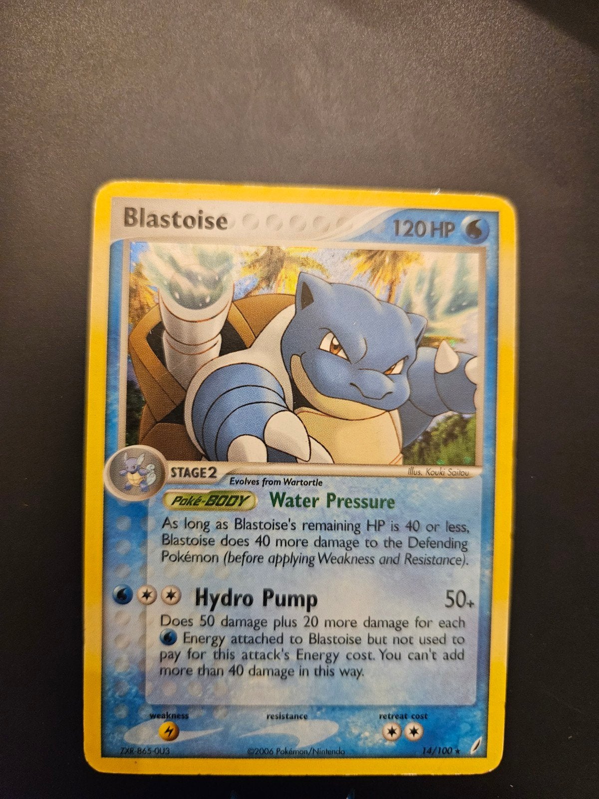 Blastoise Holo (14/100) 2006, Ophalen of Verzenden