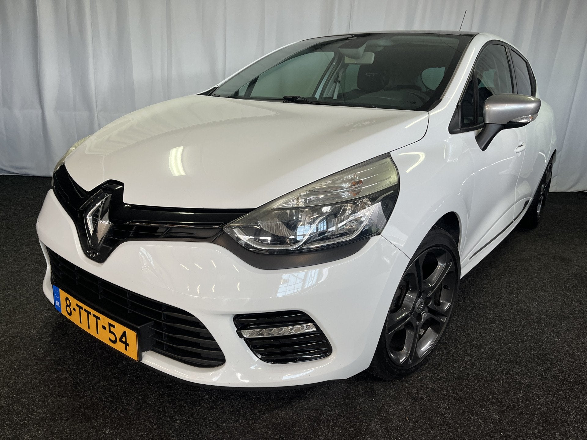 Renault Clio 1.2 GT ECC/CRUISE/FLIPPERS/PANO/R-LINK, Auto's, Euro 5, Stof, Gebruikt, Met garantie (alle)
