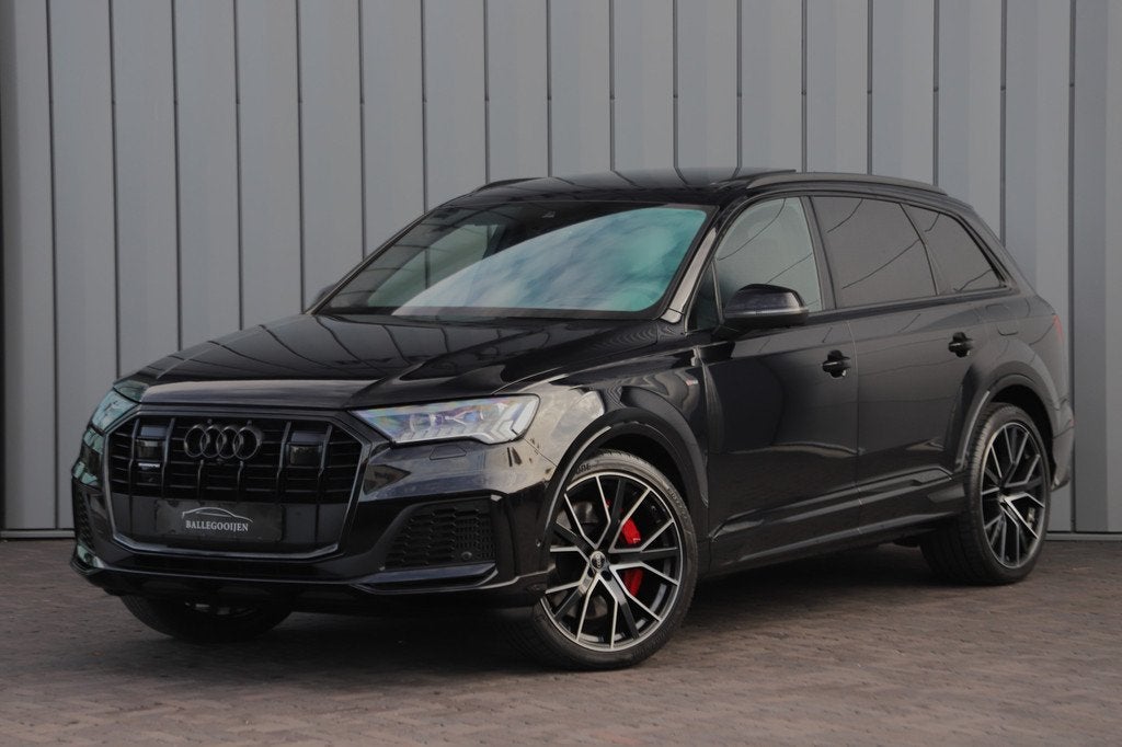 Audi Q7 60 TFSI e quattro Competition | 462PK | Luchtvering, Auto's, Audi, Automaat, Gebruikt, 2995 cc, Zwart