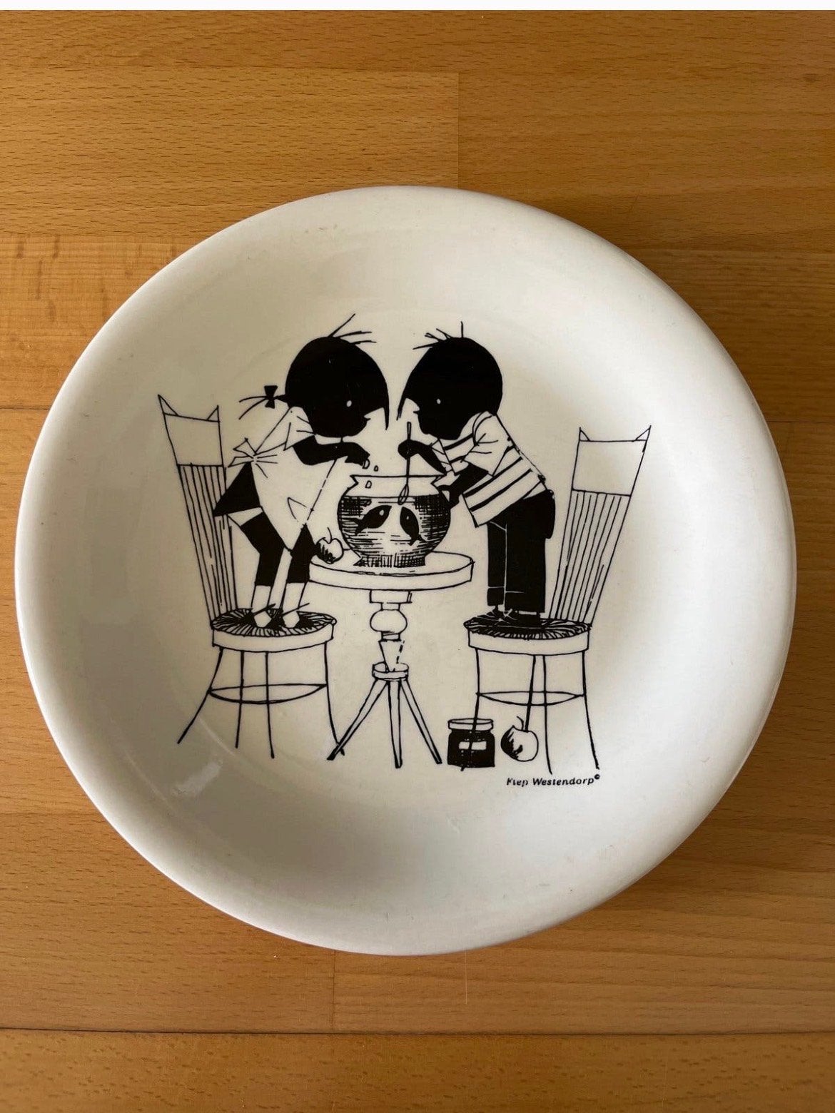 Vintage HEMA bord Fiep Westendorp Jip en Janneke, Ophalen
