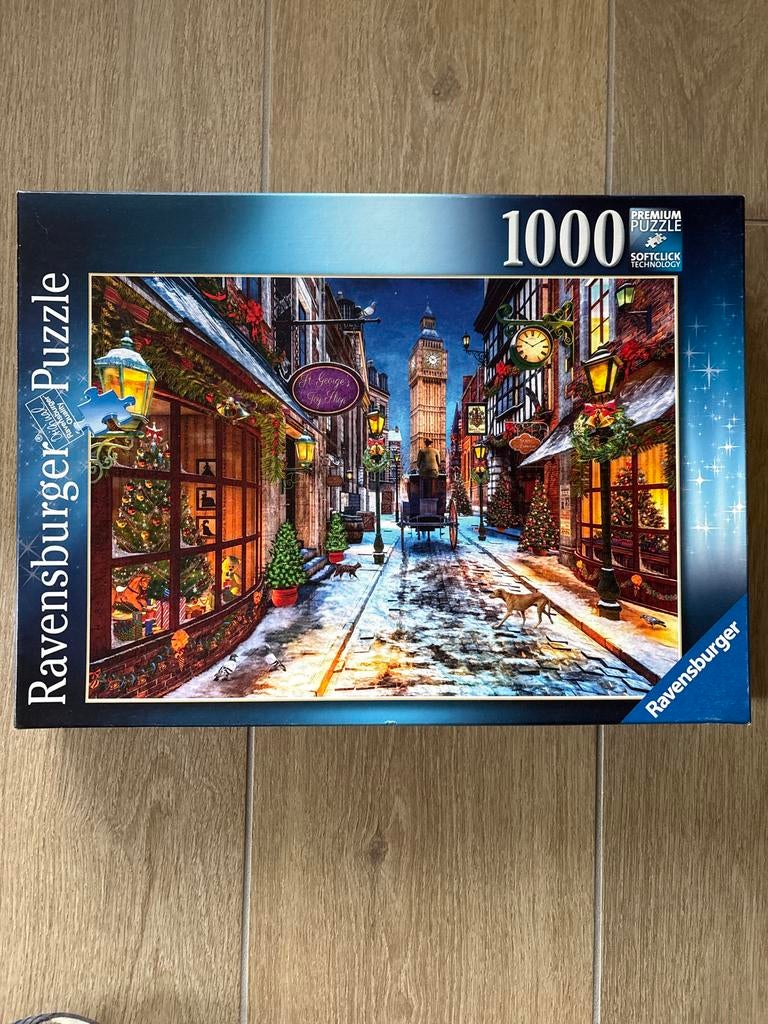 Ravensburger Kerstpuzzel Londen - 1000 stukjes, Ophalen of Verzenden, 500 t/m 1500 stukjes, Nieuw, Legpuzzel