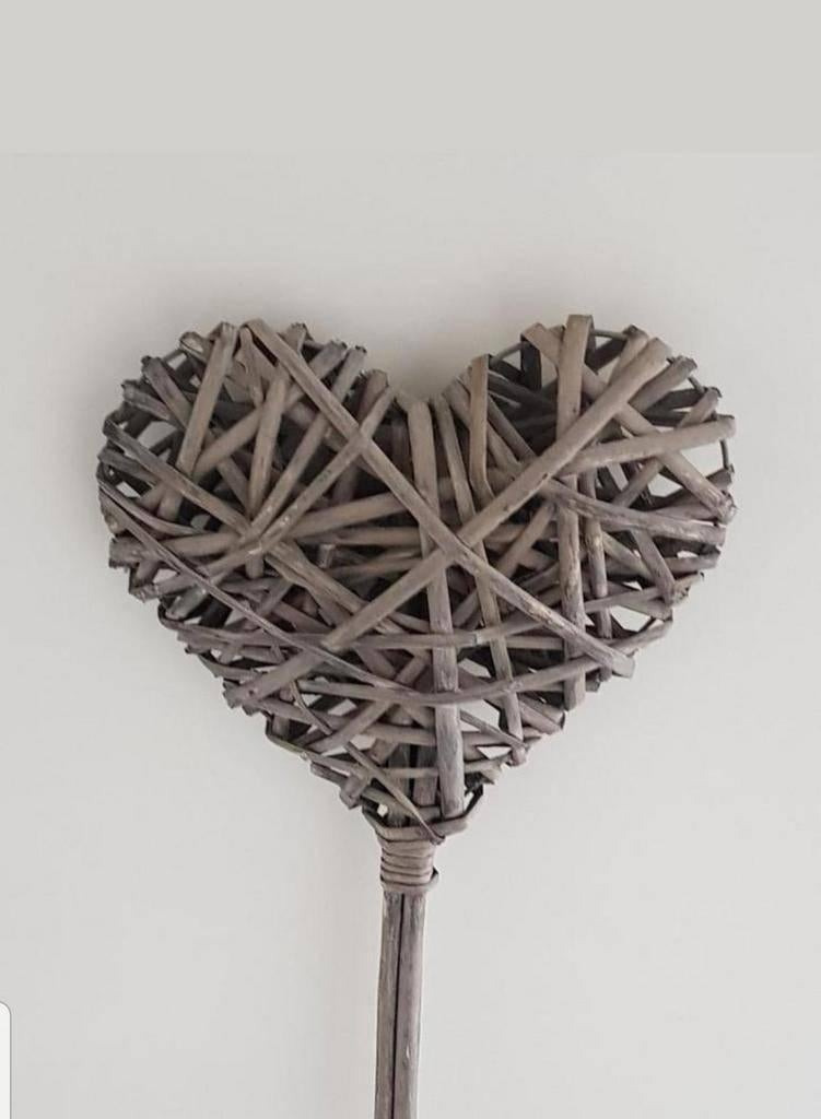 Rieten Hart op stok 95 CM ! Nieuw., Ophalen of Verzenden, Nieuw