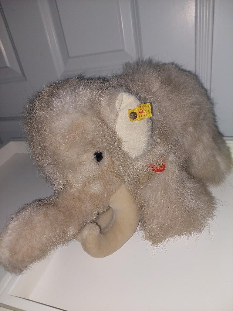 Steiff olifant crème, Verzamelen, Ophalen of Verzenden, Zo goed als nieuw, Stoffen beer, Steiff