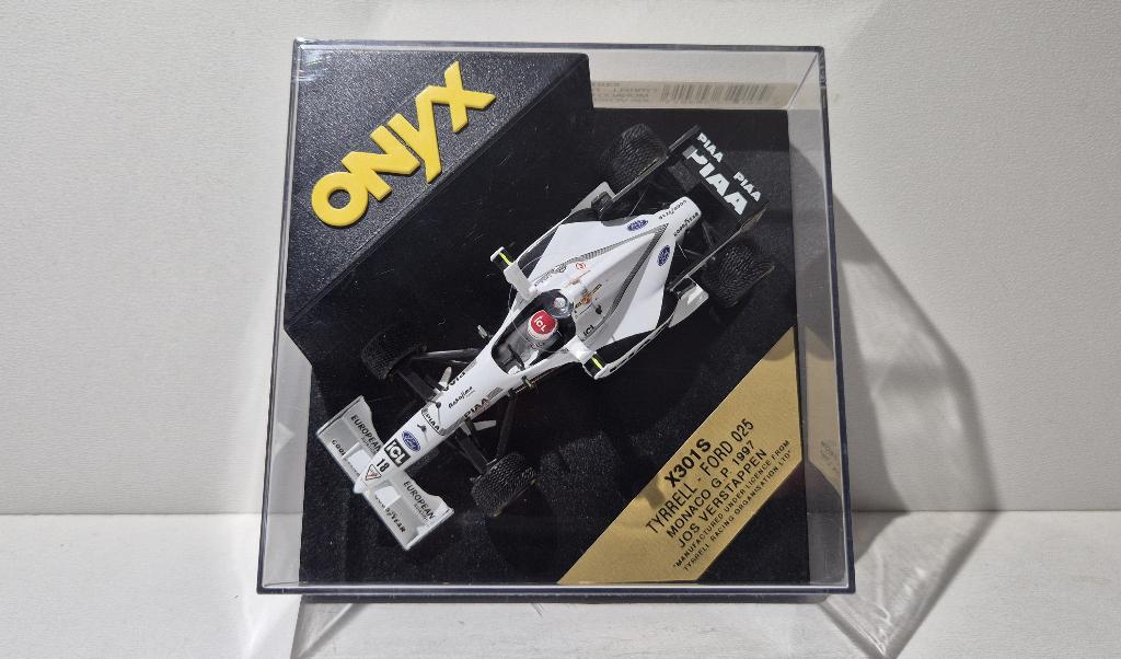 F1 Tyrrell Ford 025 Monaco G.P. Jos Verstappen 1/43, Ophalen of Verzenden, Zo goed als nieuw, Auto, Overige merken