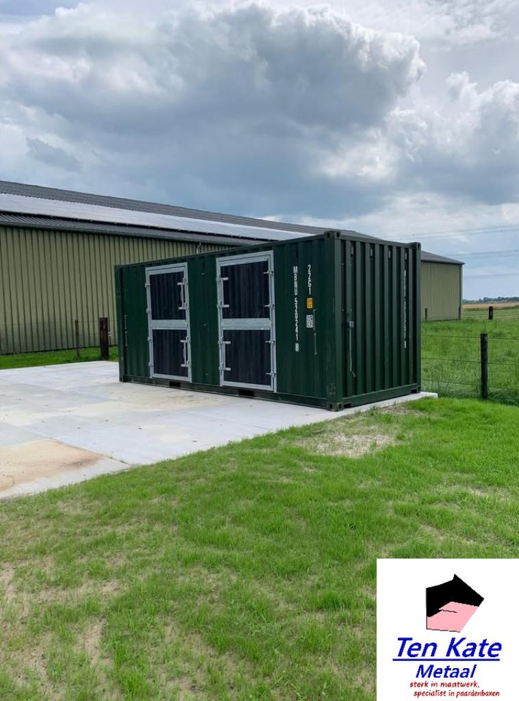 Stalcontainer NIEUW, Levering mogelijk!, Weidegang, 4 paarden of pony's of meer