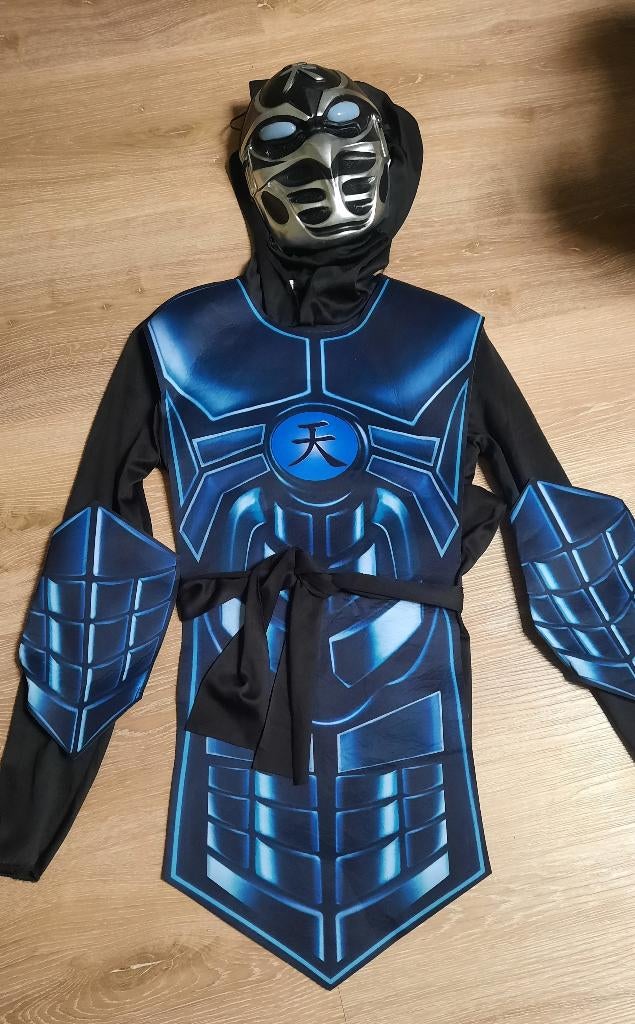 Ninja carnavalspak maat 158, Ophalen, Zo goed als nieuw, 158 t/m 164, Jongen