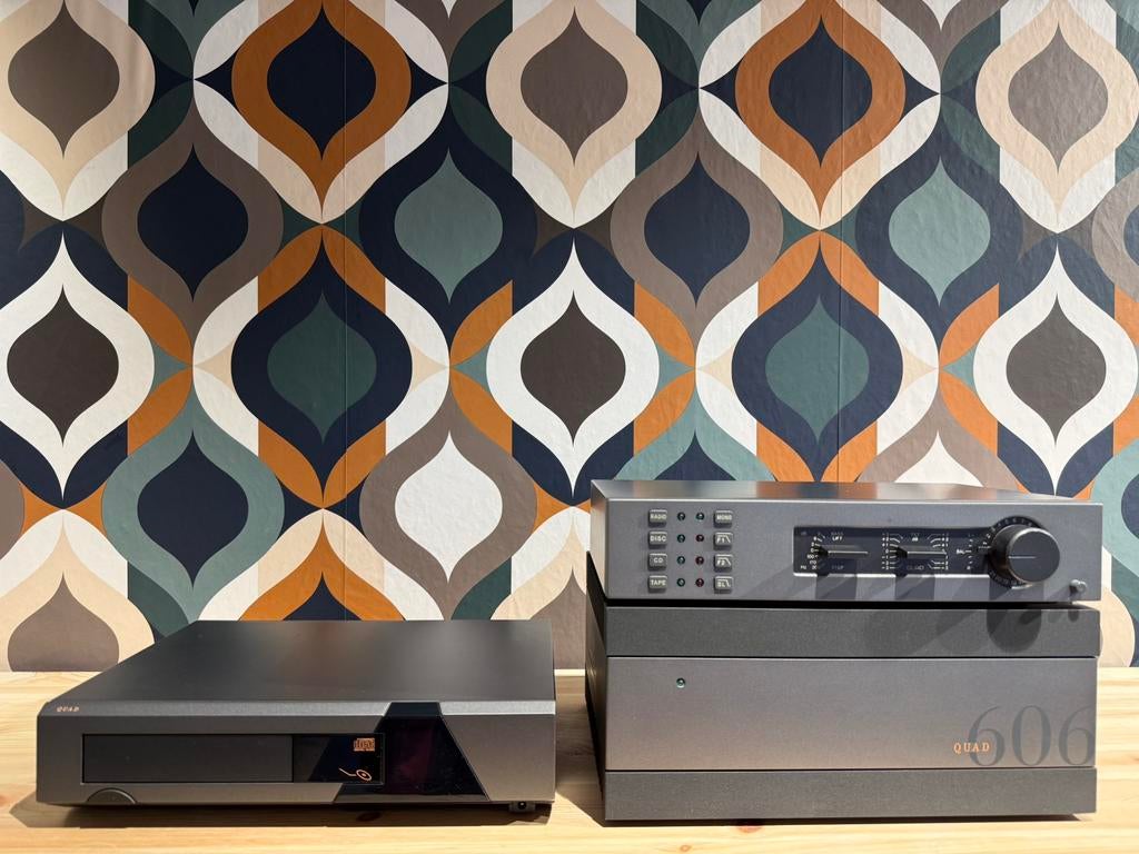 Quad 606, 34 en 67, geheel gereviseerd, zeer mooi, garantie, Contact@vintageaudiobreda.nl, Losse componenten, Zo goed als nieuw