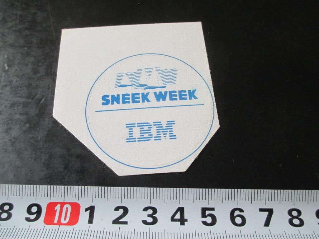 sticker IBM Sneek week  Zeilen, Verzamelen, Ophalen, Zo goed als nieuw