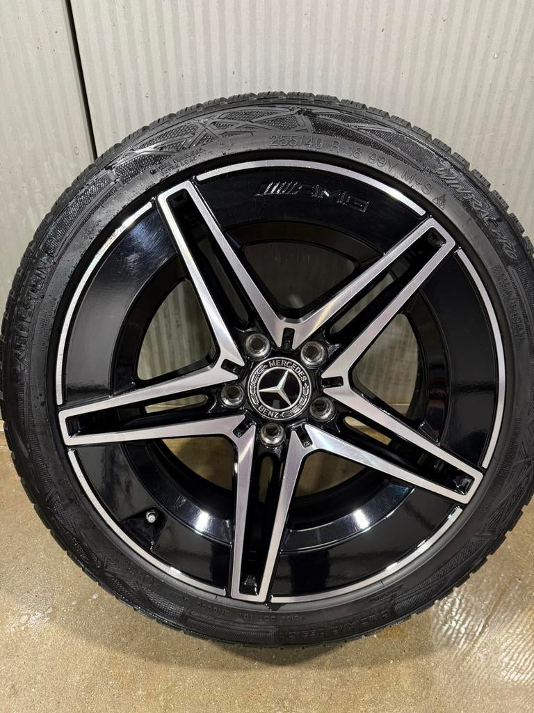 Mercedes 18 inch velgen / winterset /winterbanden, Auto-onderdelen, Ophalen, 18 inch, Gebruikt, Banden en Velgen