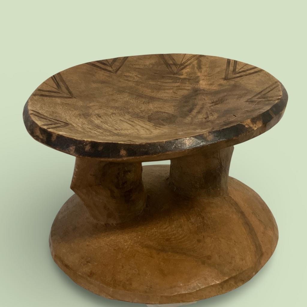 Afrikaanse Tonga/Dogon Kruk - Bijzettafel/Planten Tafeltje, Ophalen of Verzenden